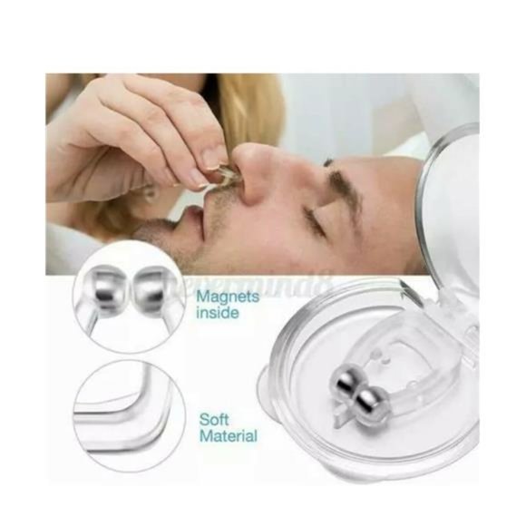 4 Pack Silicone Magnetic Anti Snore Nose Clip - Picture 5 of 8
